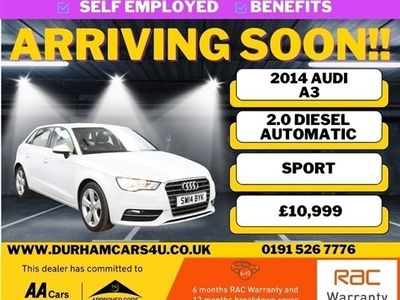 used Audi A3 AUTOMATIC 2.0L TDI SPORT 5d 148 BHP