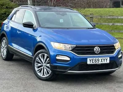 Used VW T-Roc R-line 150 HP (110 kW) 2019 Blue SUV