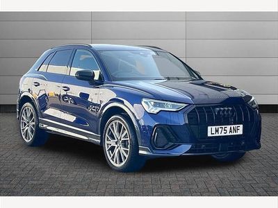 Used Audi Q3 Black Edition 150 HP (110 kW) 2025 Navarra blue SUV