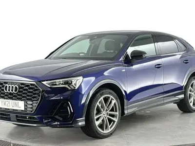Used Audi Q3 Sportback Black Edition 150 HP (110 kW) 2021 Blue SUV