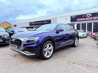 Blue Used 2018 Audi Q8 S-Line SUV | £30,975 (A bit pricey)