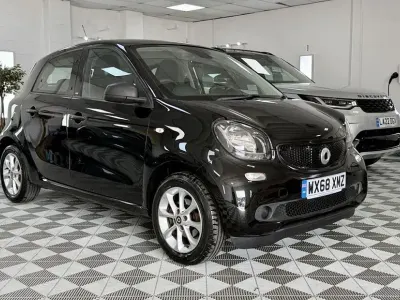Used Smart ForFour Passion 71 HP (52 kW) 2018 Black Hatchback