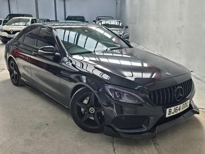 Begagnad Mercedes C220 AMG line 170 HK (125 kW) 2014 Svart Sedan