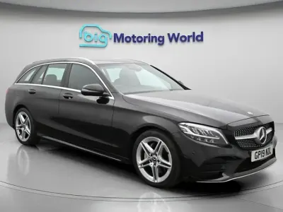 Used Mercedes C200 AMG line 198 HP (145 kW) 2019 Black Estate