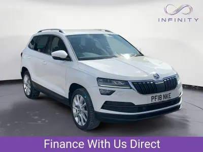 Used Skoda Karoq SE L 150 HP (110 kW) 2018 White SUV