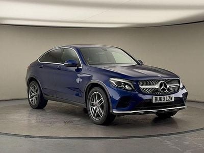 Brilliant blue Used 2019 Mercedes GLC250 AMG line Coupe | £24,550 (Fair price)