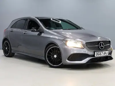 Used Mercedes A200 AMG line 156 HP (114 kW) 2017 Grey Hatchback