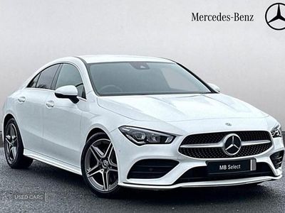 Used Mercedes CLA200 AMG line 163 HP (119 kW) 2019 White Coupe