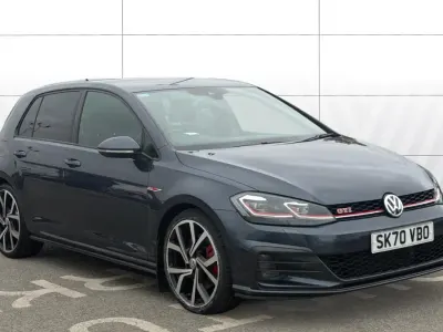 Used VW Golf VII GTI 245 HP (180 kW) 2020 Blue Hatchback