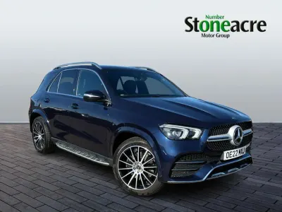 Usado Mercedes GLE400 AMG line 2022 Azul Carrinha