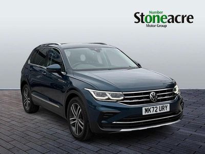 Blue Used 2022 VW Tiguan Elegance SUV | £25,795 (Fair price)