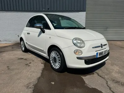 Used Fiat 500 Lounge 69 HP (50 kW) 2011 White Hatchback
