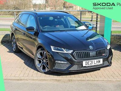 Usado Skoda Octavia vRS 196 CV (144 kW) 2021 Negro Familiar