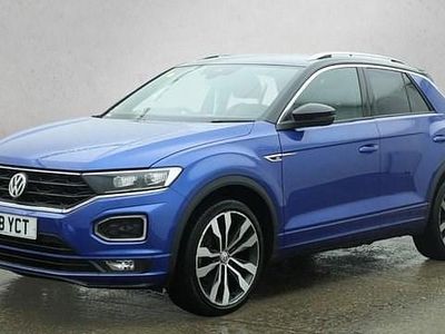Used VW T-Roc R-line 150 HP (110 kW) 2018 Blue SUV