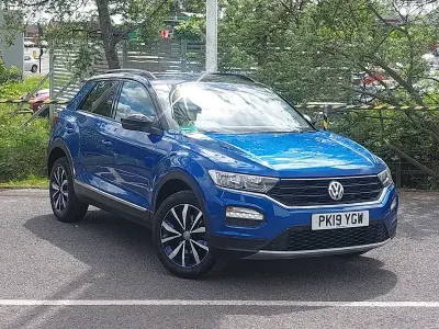 Used VW T-Roc Design 115 HP (84 kW) 2019 Blue SUV