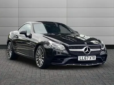 Used Mercedes SLC180 AMG line 156 HP (114 kW) 2017 Black Cabriolet