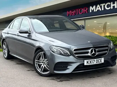 Begagnad Mercedes E220 AMG line 194 HK (142 kW) 2017 Grå Sedan