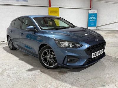 Blue Used 2019 Ford Focus ST-Line Hatchback | £9,295 (Fair price)