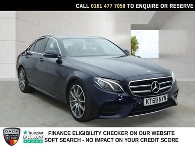 Used Mercedes E220 AMG line 194 HP (142 kW) 2019 Blue Sedan