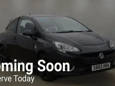 Used Vauxhall Corsa Edition 70 HP (51 kW) 2015 Black Hatchback
