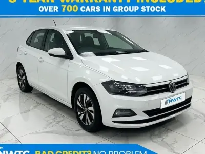 Begagnad VW Polo SE 95 HK (69 kW) 2018 Vit Halvkombi