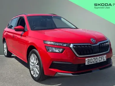 Used Skoda Kamiq SE 116 HP (85 kW) 2020 Red SUV