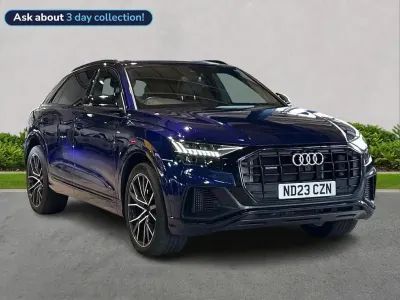 Used Audi Q8 Black Edition 340 HP (250 kW) 2023 Blue SUV