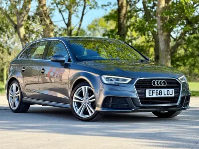 Używany Audi A3 Sportback S-Line 2019 Szary Hatchback