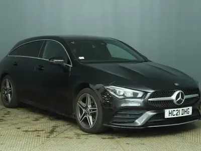 Used Mercedes CLA180 Shooting Brake AMG line 136 HP (100 kW) 2021 Black Estate