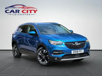 Used Vauxhall Grandland X Sport 130 HP (95 kW) 2018 Blue SUV