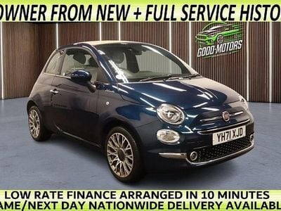 Blue Used 2021 Fiat 500C Dolcevita Cabriolet | £9,444 (Super price)