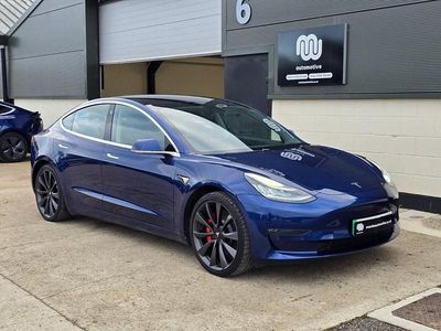 Blue Used 2019 Tesla Model 3 Performance Sedan | £16,795 (Fair price)