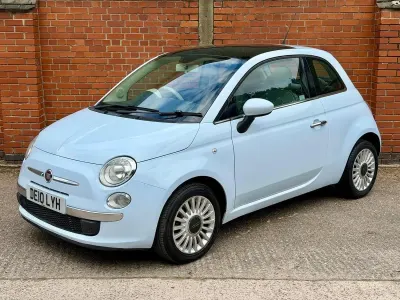 Used Fiat 500 Lounge 69 HP (50 kW) 2010 Blue Hatchback