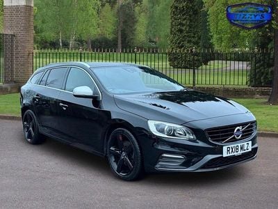 Black Used 2018 Volvo V60 R-Design Estate | £11,795 (Fair price)