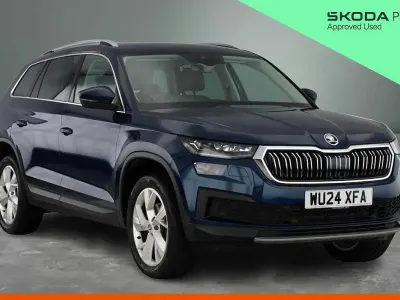 Used Skoda Kodiaq SE L Executive 150 HP (110 kW) 2024 Petrol blue metallic SUV