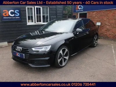 Used Audi A4 Black Edition 150 HP (110 kW) 2018 Black Estate