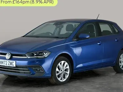 Begagnad VW Polo Style 95 HK (69 kW) 2023 Blå Halvkombi
