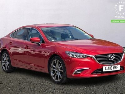 used Mazda 6 DIESEL SALOON 2.2d Sport Nav 4dr [Front And Rear Parking Sensors, Sat Nav, Cruise Control, 19" Alloy Wheels, Stone Leather]