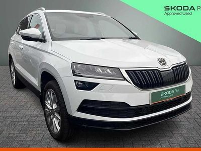 Used Skoda Karoq SE L 150 HP (110 kW) 2019 Moon white metallic SUV