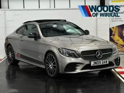 Used Mercedes C220 AMG line 194 HP (142 kW) 2021 Grey Coupe