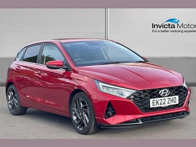 Red Used 2022 Hyundai i20 Premium Hatchback | £13,595 (Fair price)