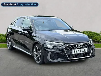 Used Audi A3 Sportback S-Line 150 HP (110 kW) 2023 Black Hatchback