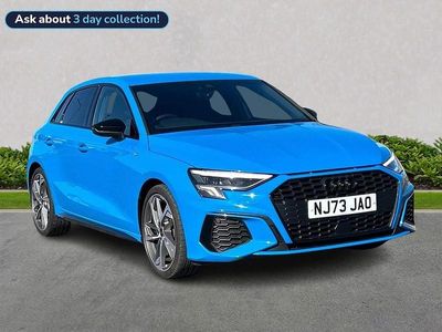 Used Audi A3 Sportback Black Edition 150 HP (110 kW) 2023 Blue Hatchback