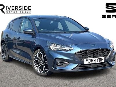 Used Ford Focus ST-Line X 150 HP (110 kW) 2019 Chrome blue Hatchback
