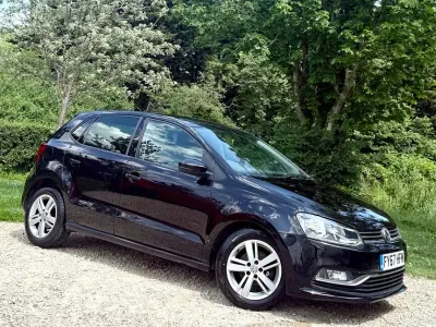 Used VW Polo Edition 90 HP (66 kW) 2017 Black Hatchback