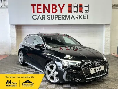 Used Audi A3 Sportback S-Line 150 HP (110 kW) 2020 Black Hatchback