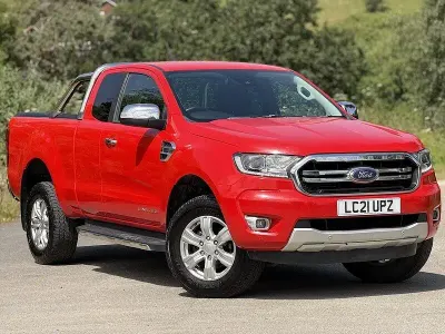 Used Ford Ranger Limited 2021 Red Pickup