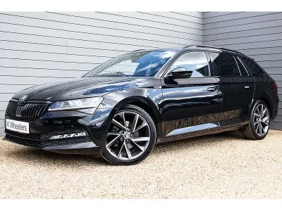 Used Skoda Superb SportlinePlus 150 HP (110 kW) 2020 Black Estate