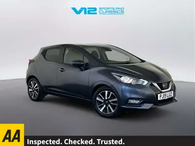 Begagnad Nissan Micra N-Connecta 90 HK (66 kW) 2019 Grå Halvkombi