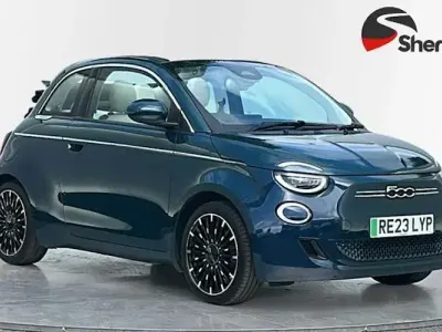 Used Fiat 500e La Prima 86 kW (118 HP) 2023 Green Cabriolet